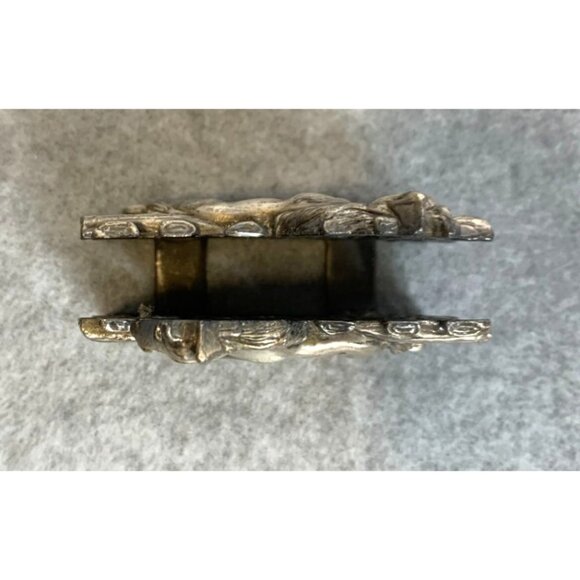 MT Accents Antique Napkin Holder Tin Heavy Horse 2.75 in Length x 2.5 in Tall V - Picture 4 of 4